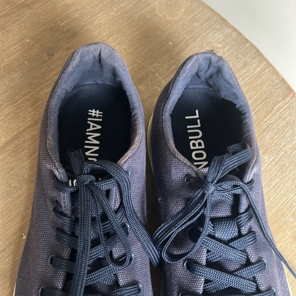 NOBULL Canvas Trainer Blue Workout CrossFit Athletic Unisex Sneakers Men 9.5 - Picture 4 of 13